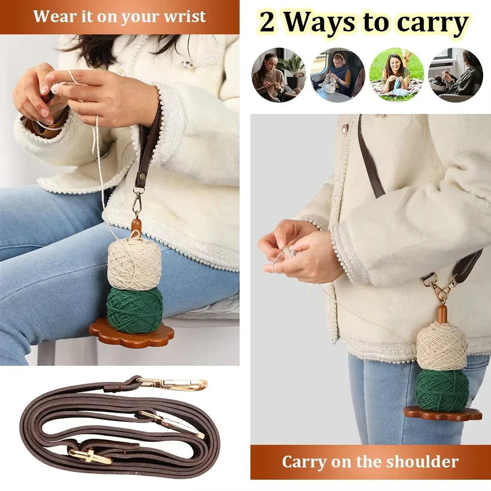 YarnHalo – Wrist Spool Holder for Smooth Knitting & Crochet