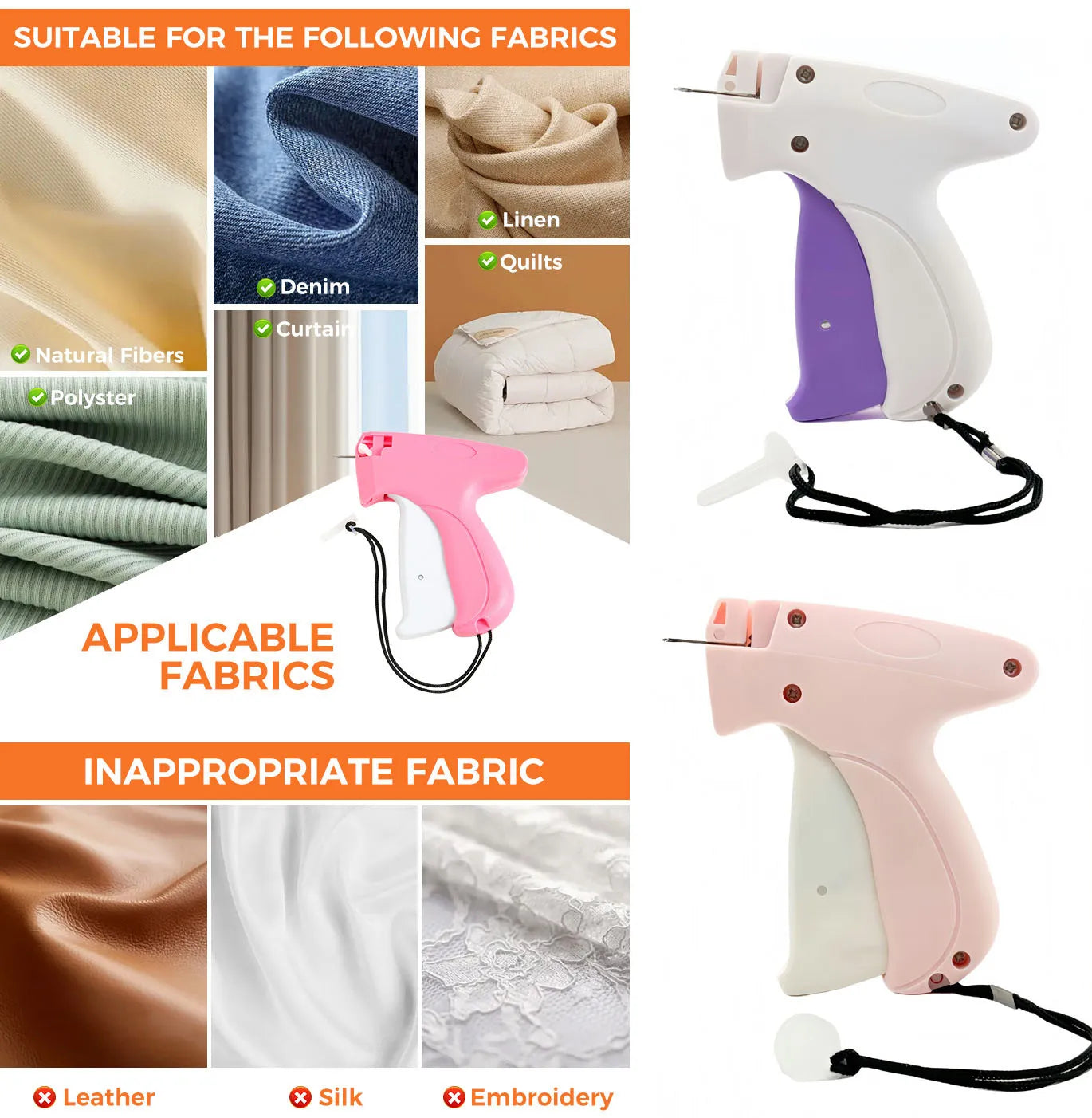 Handheld Stitch Gun | Quick Clothing Fixer