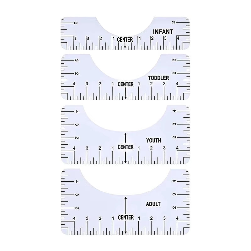 TeeAlign - T-Shirt Alignment Ruler Set