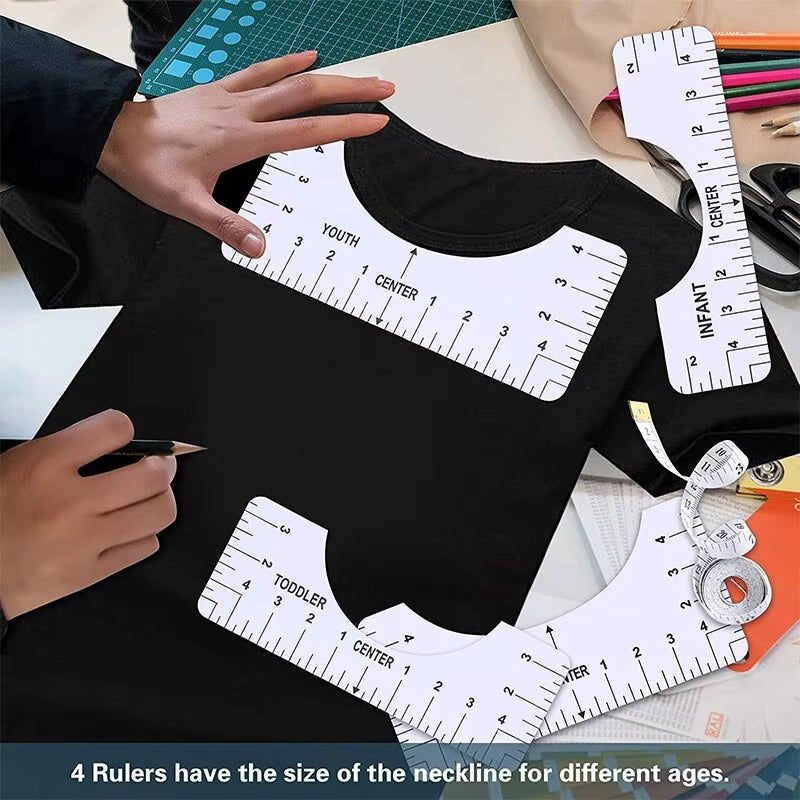 TeeAlign - T-Shirt Alignment Ruler Set