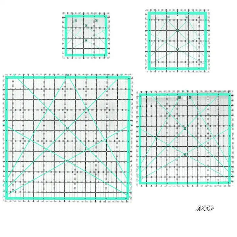 QuiltPal – 4PCS Square Quilting Ruler Set