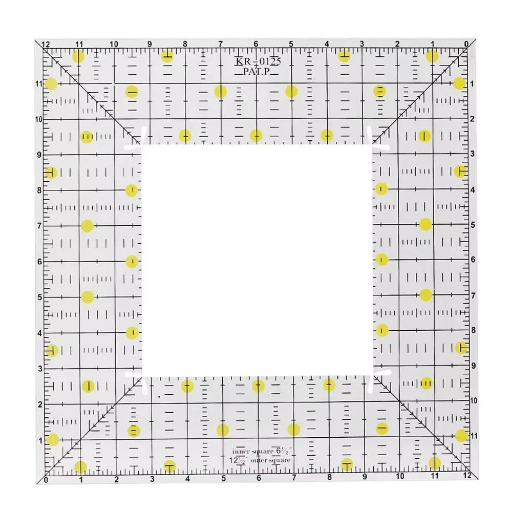 QuiltSquare – Acrylic Square Patchwork Ruler