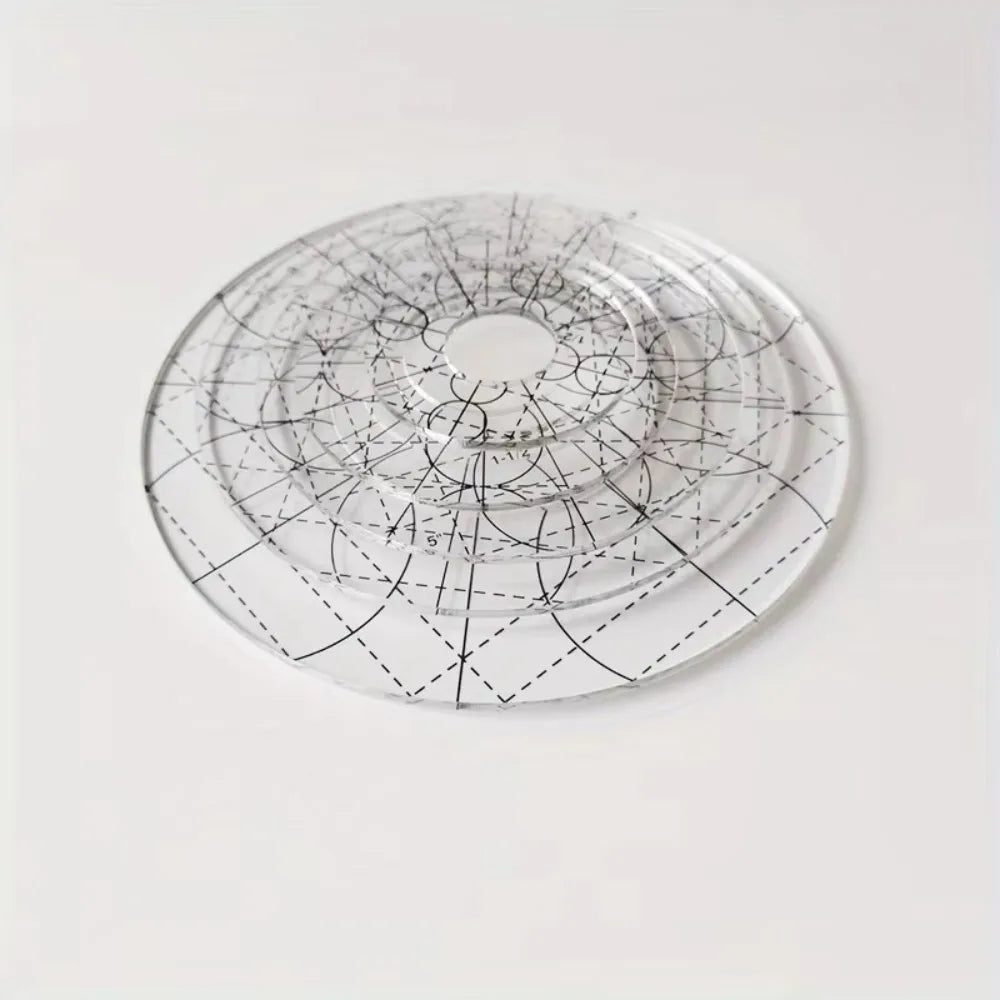 StitchCircle – Acrylic Patchwork Ruler Set