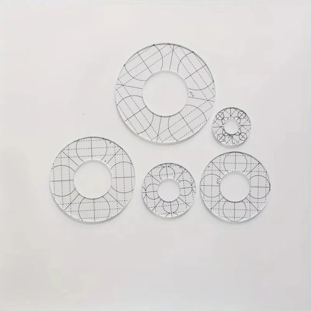 StitchCircle – Acrylic Patchwork Ruler Set