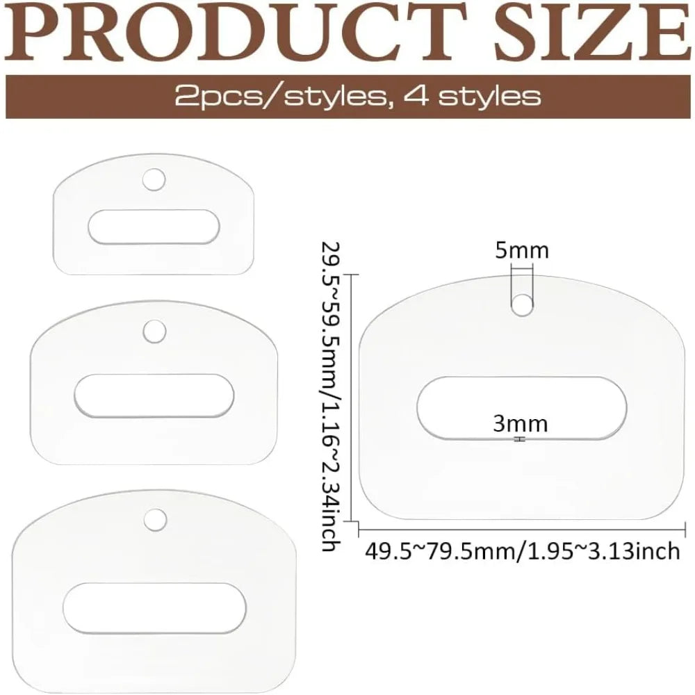 BeltQuilt – 8 Pcs Acrylic Quilting Template Set