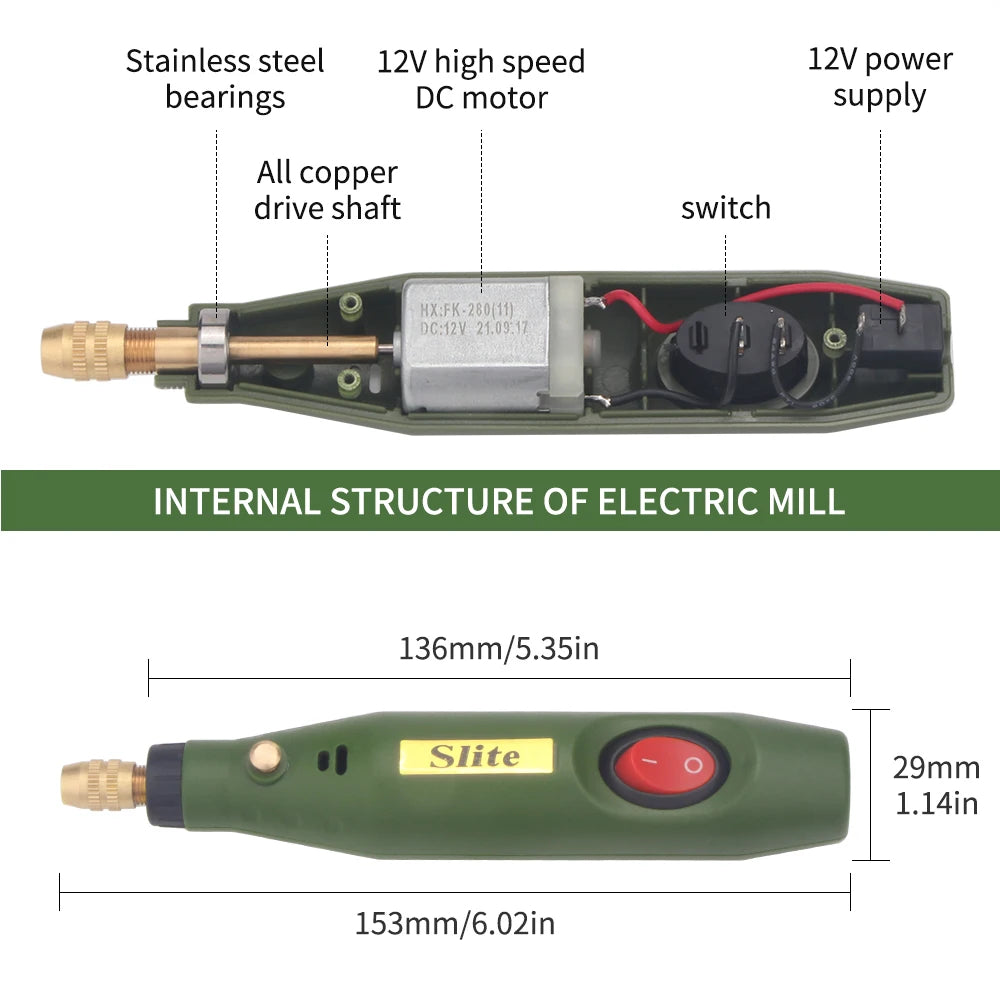EdgeCraft – Leather Polishing Electric Rotary Grinder Set