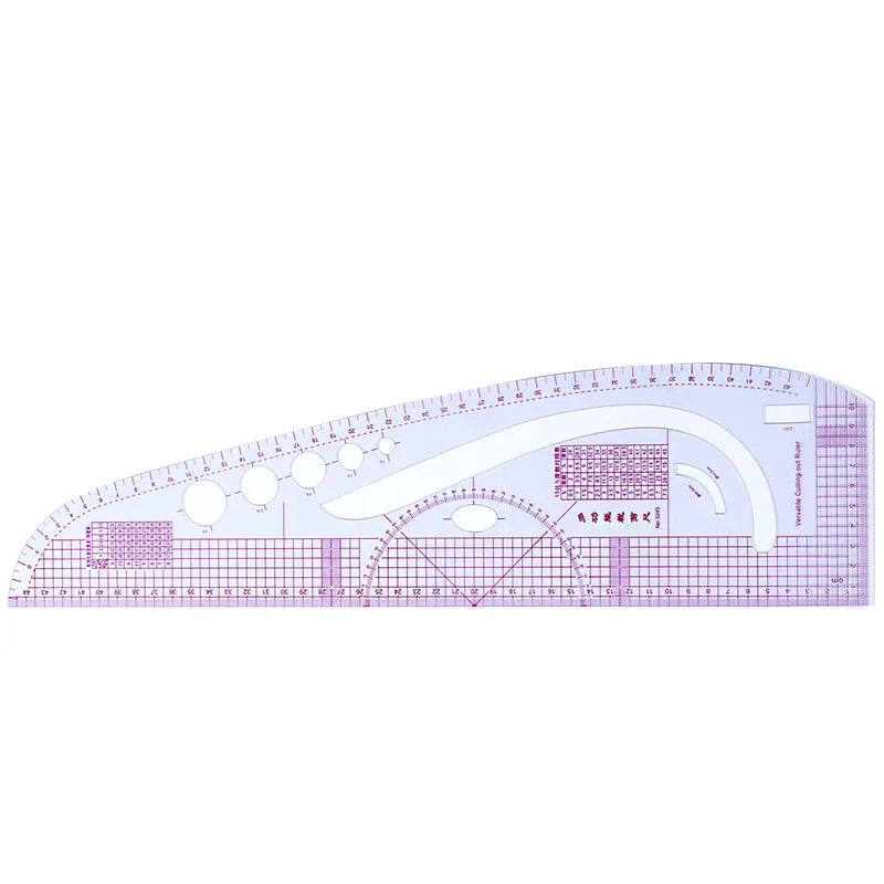 SewCurverule – Transparent French Curve Ruler Set