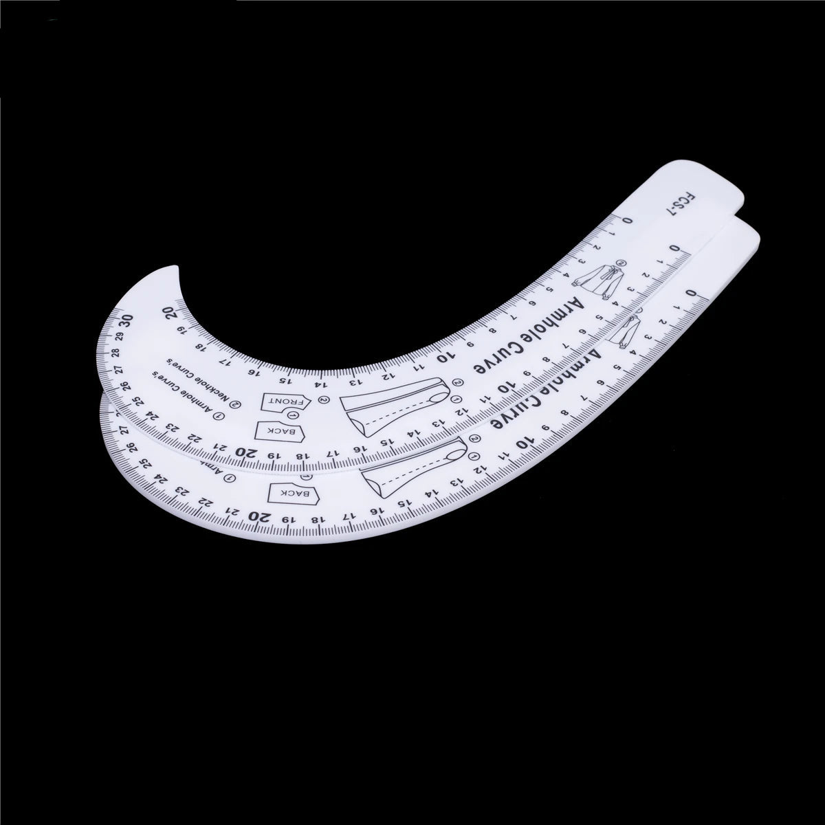 Patterness – 8PCS Acrylic French Curve Ruler Set