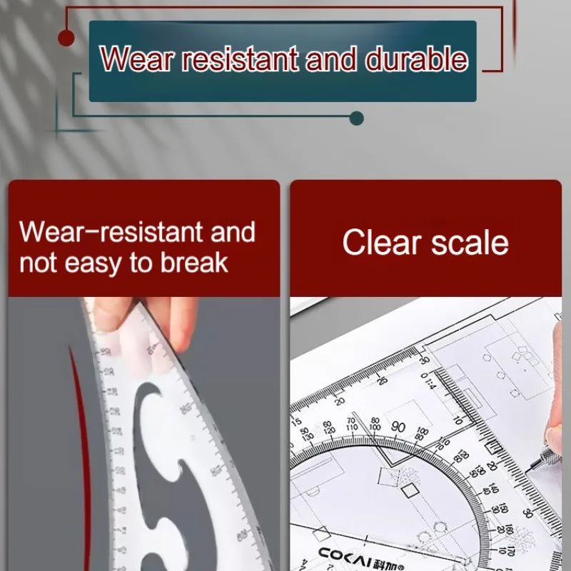 TriMaster – 2 Piece Triangle Ruler Set