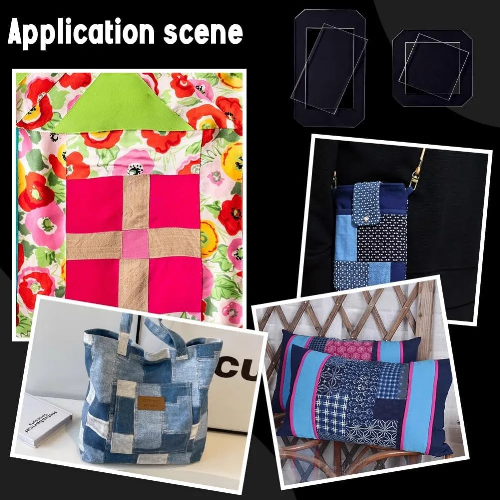 StitchFrame – Clear Acrylic Quilting Template Set