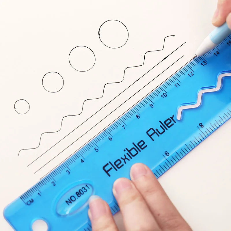 Measury – 2pcs Multicolor Flexible Soft Ruler Set