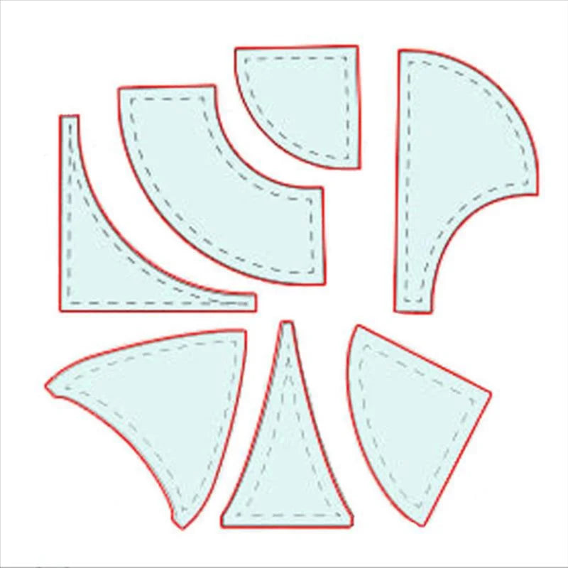 Quiltarus – 7PCS Table Flag Quilting Ruler Set