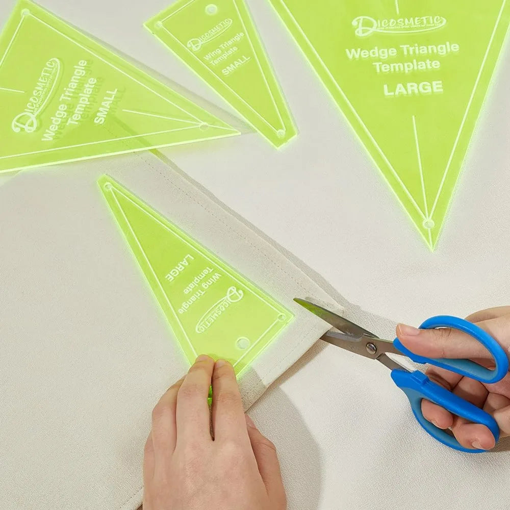 Stitchverra – 4Pcs Acrylic Quilting Template & Ruler Set