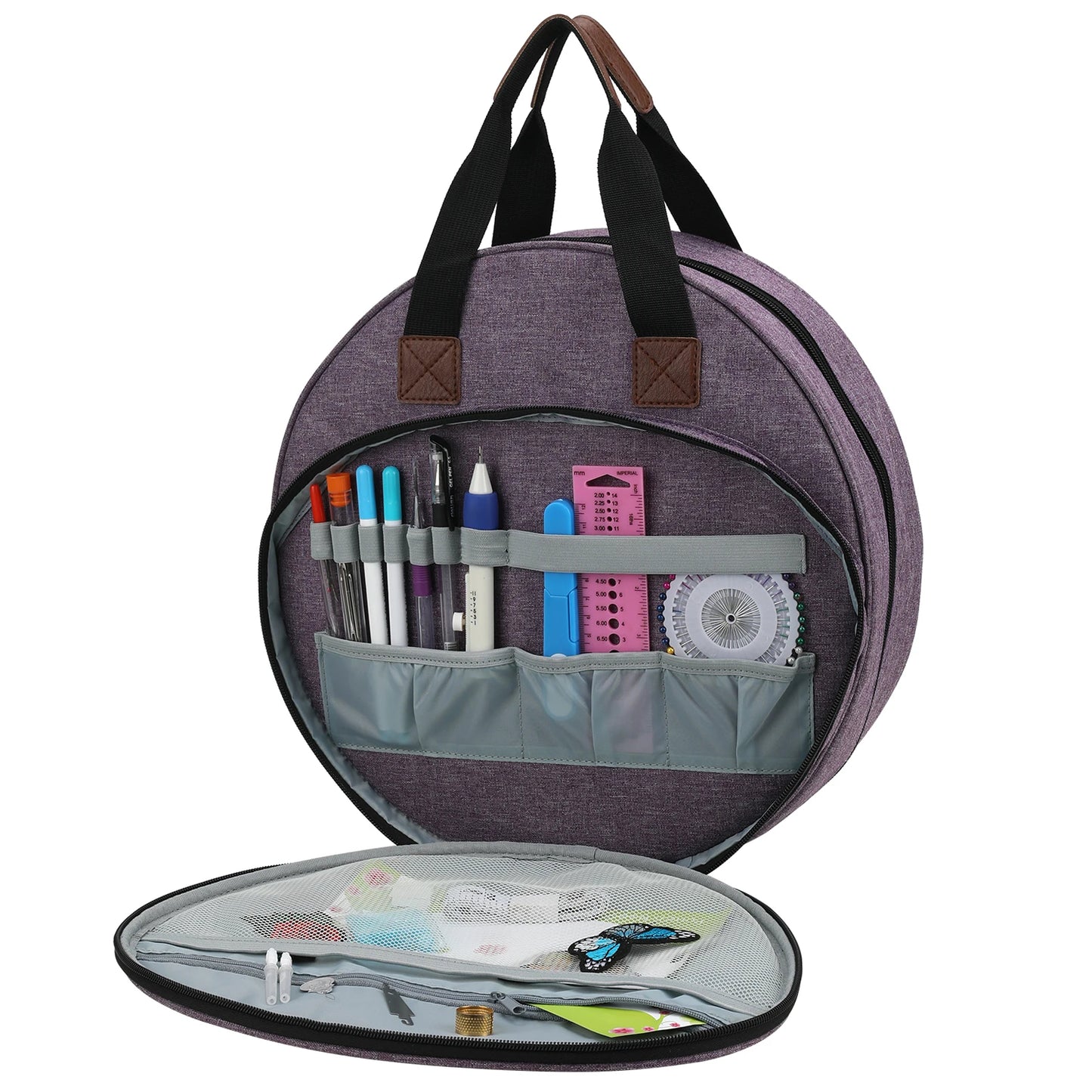 Leafora – Embroidery Thread Organizer Bag