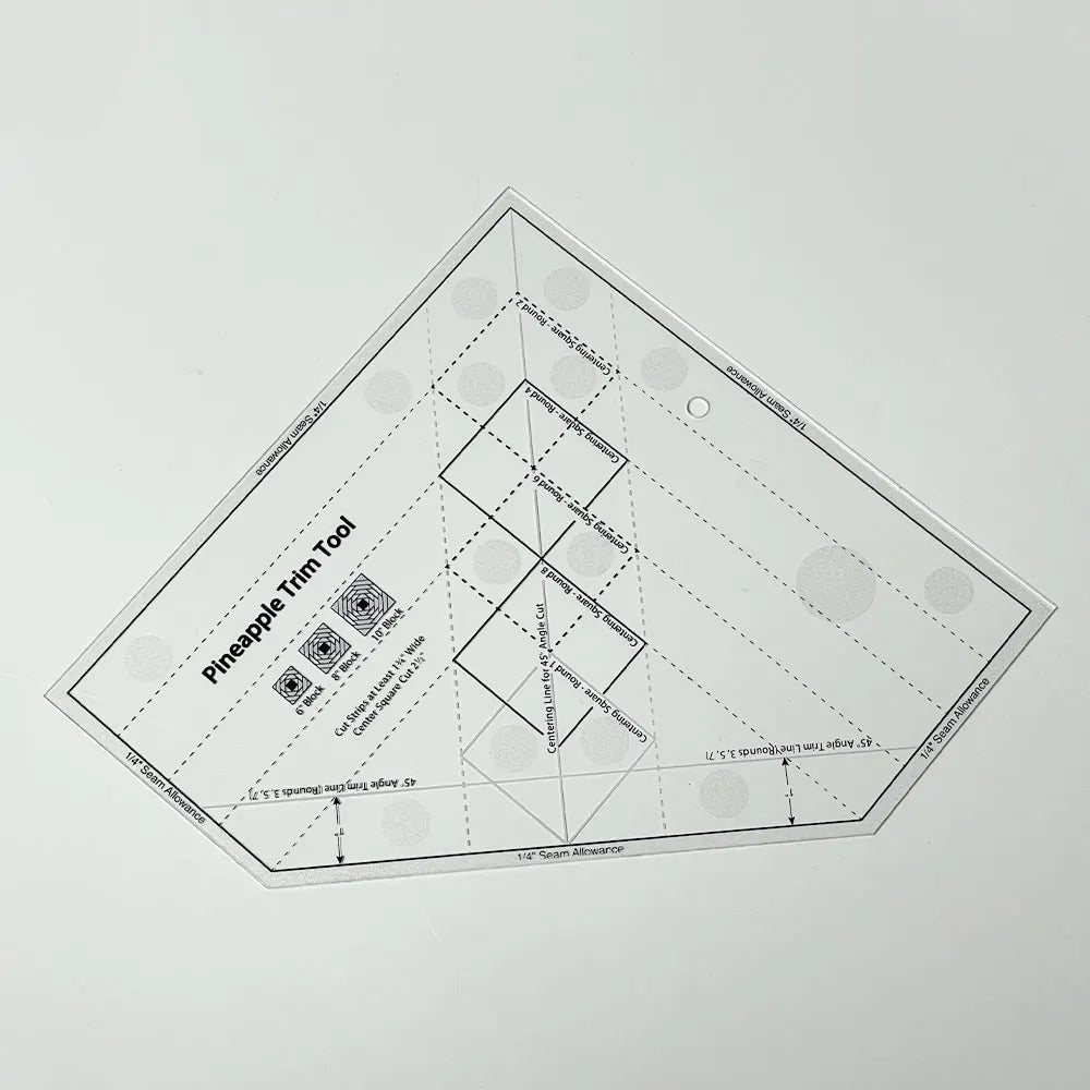 Pinquilt – Acrylic Pineapple Trim Ruler Template