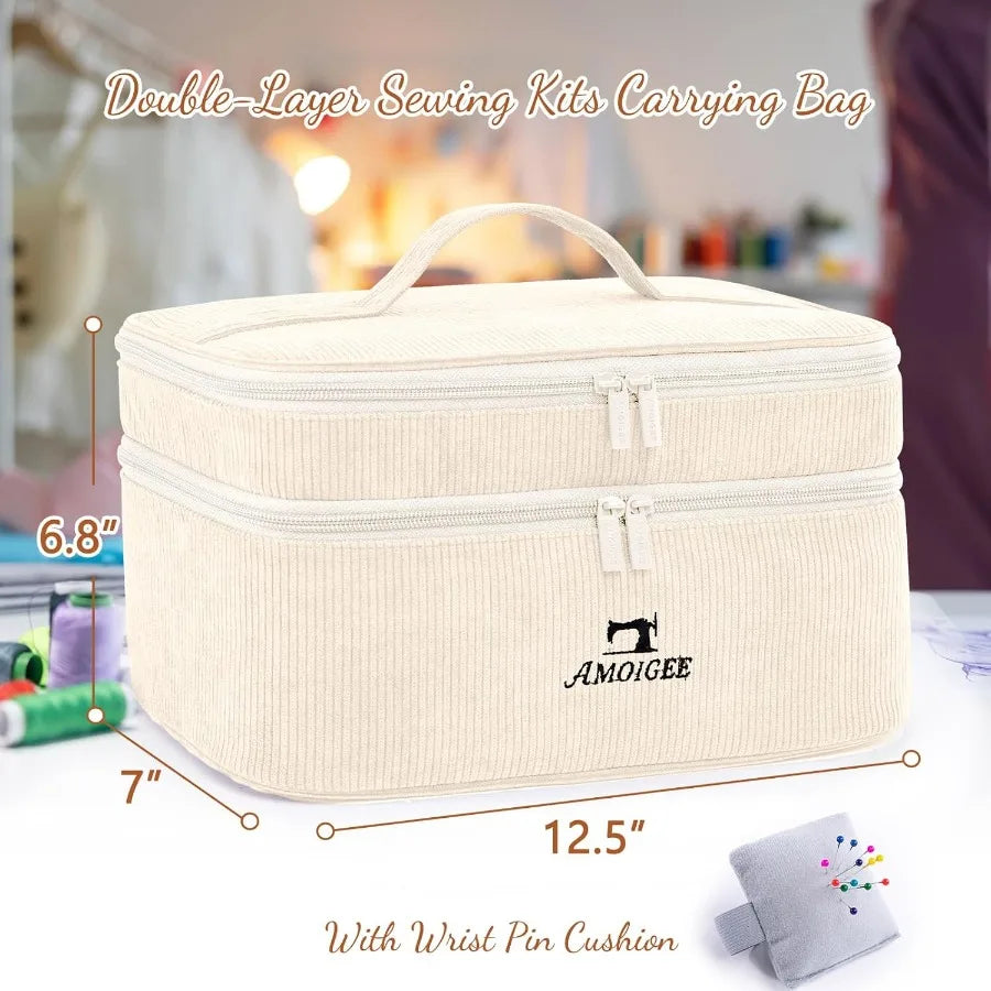 StitchVault – Double-Layer Sewing Accessories Organizer Tote