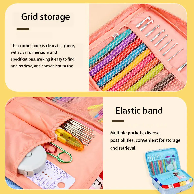 YarnVoyage – Beginner Crochet Kit with Portable Hook Set