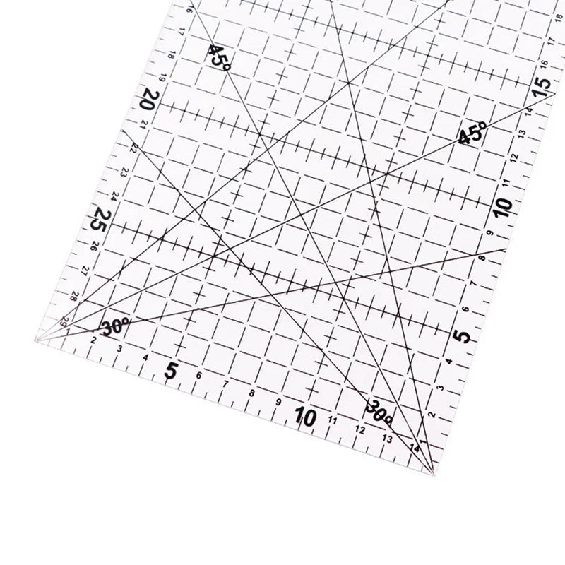 PatchLine – 30×15 cm Transparent Acrylic Quilting Ruler