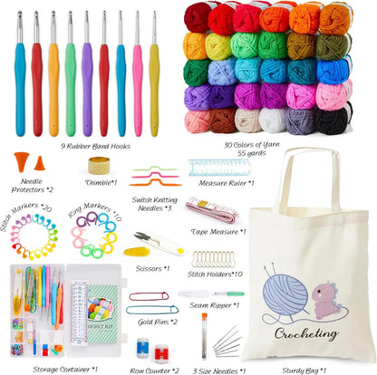 StitchCarry – Beginner Crochet &amp; Knitting Starter Set