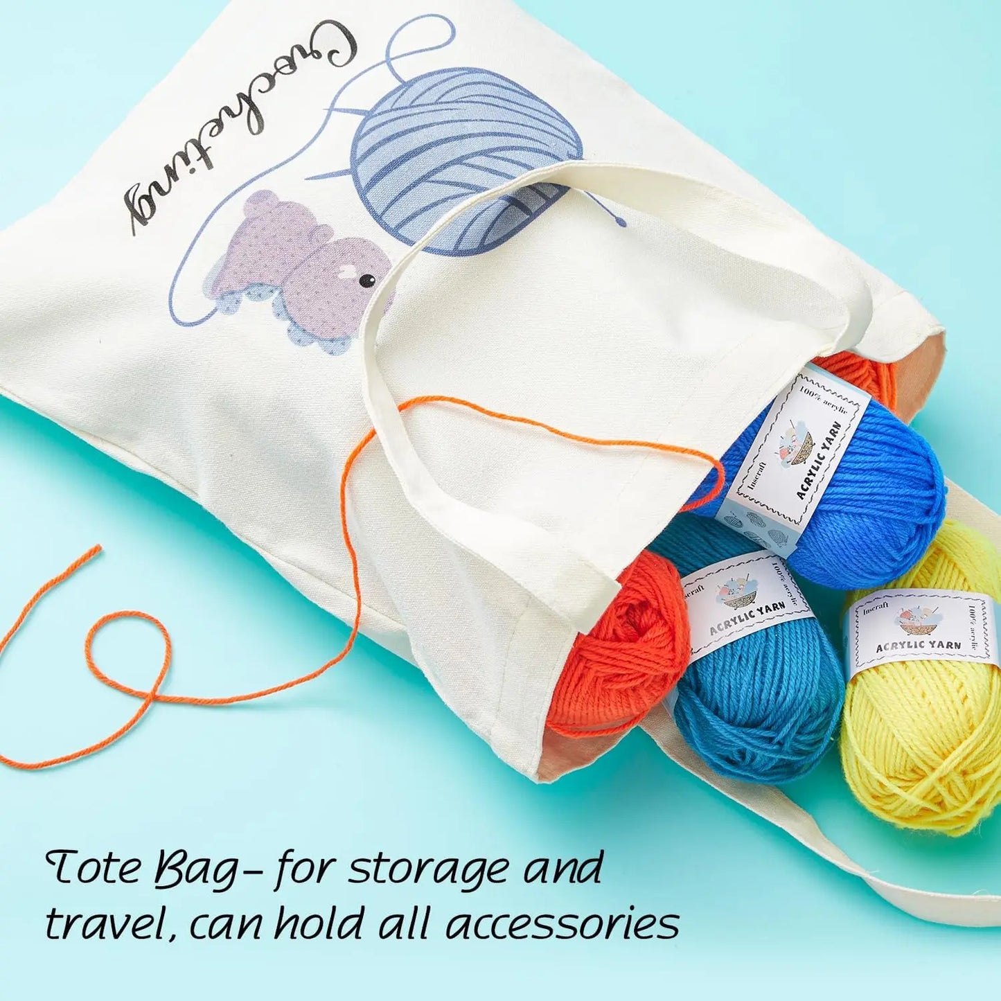 StitchCarry – Beginner Crochet &amp; Knitting Starter Set
