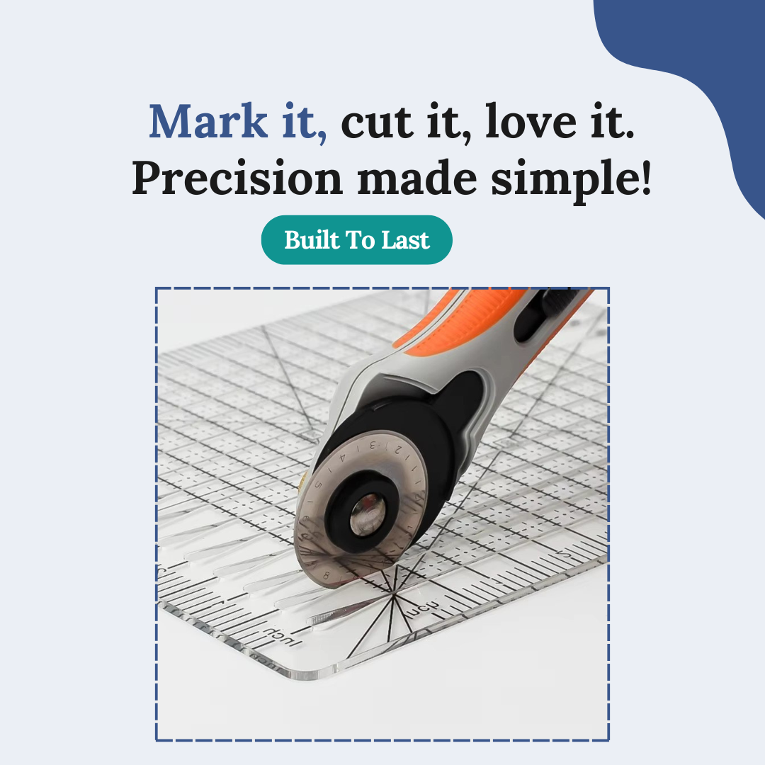 The Second Cut Ruler QuiltMaster - Slotted Cutting Ruler – thecraftyculture