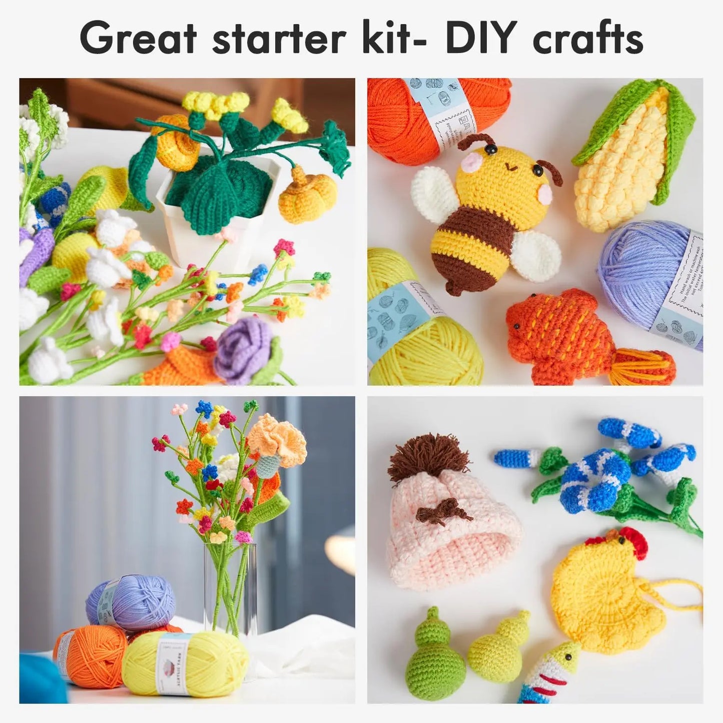 StitchCarry – Beginner Crochet &amp; Knitting Starter Set