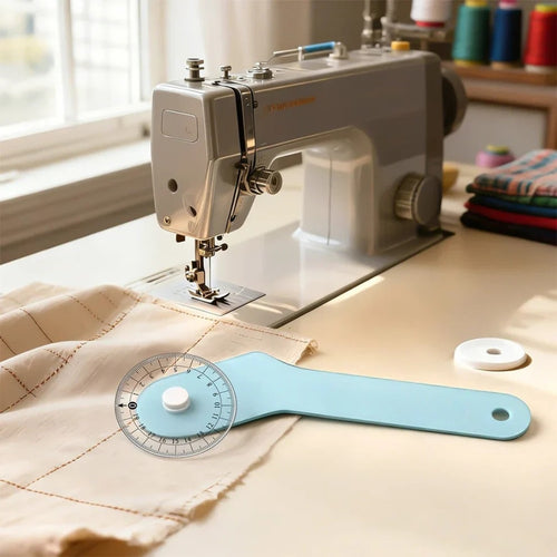CurveRolla – Dual-Scale Curved Sewing Wheel Ruler