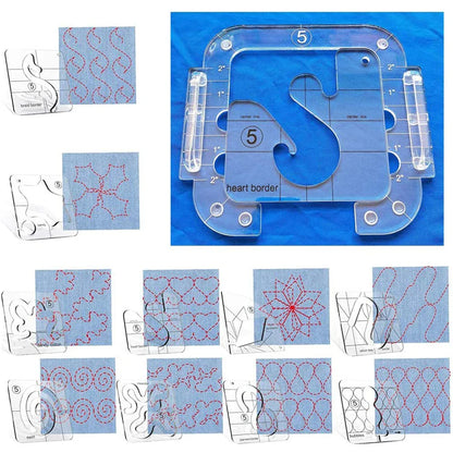 QuiltGlide – Quilting Template Set