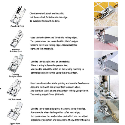 11PCS Sewing Machine Presser Foot Set