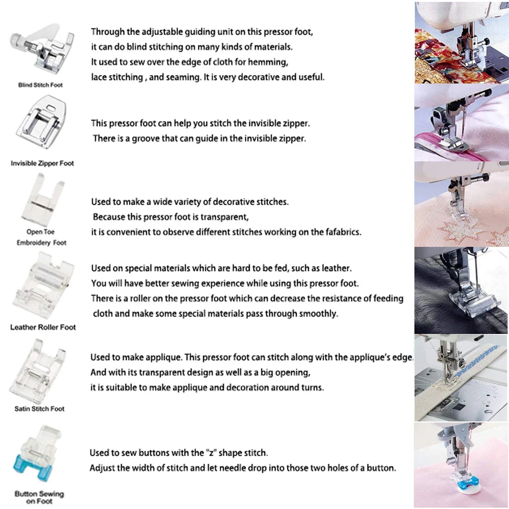 11PCS Sewing Machine Presser Foot Set