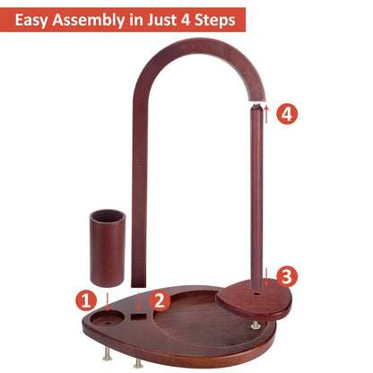 YarnCradle – Wooden Yarn Spinner with Crochet Storage