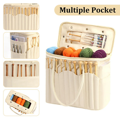 YarnCove – Large Capacity Knitting & Crochet Storage Bag