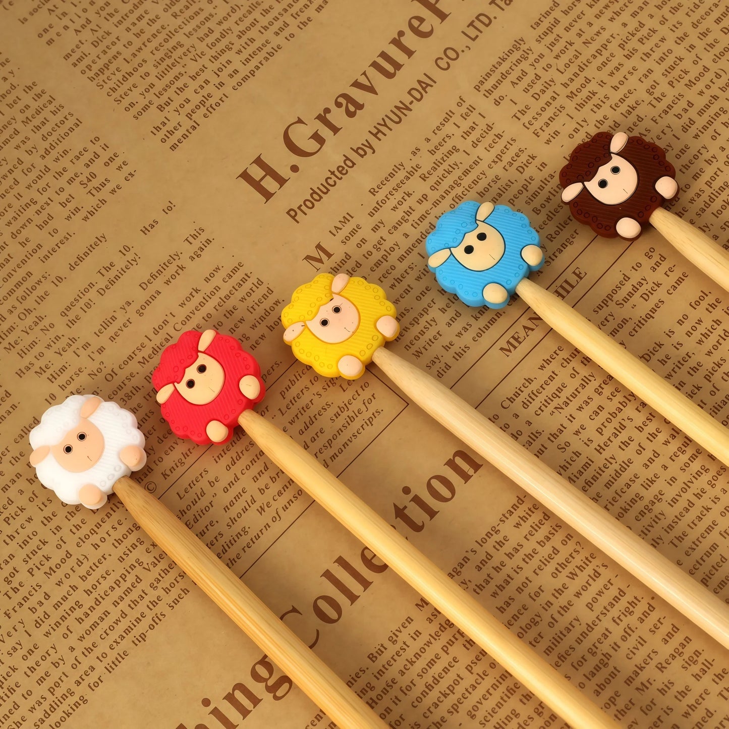 NeedleLock – Knitting Needle Stopper Caps Set