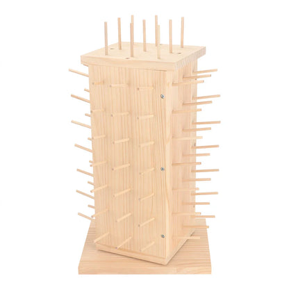 Threadorae – 93-Spool Rotating Wooden Thread Rack