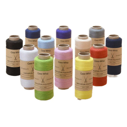 Stitchra – 12-Piece Cowhide Color Sewing Thread Set