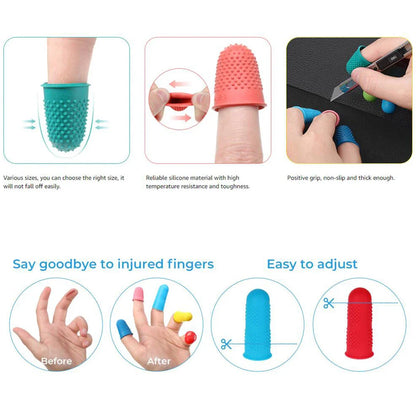 FingerGuardia – Silicone Quilting & Sewing Finger Protector Set