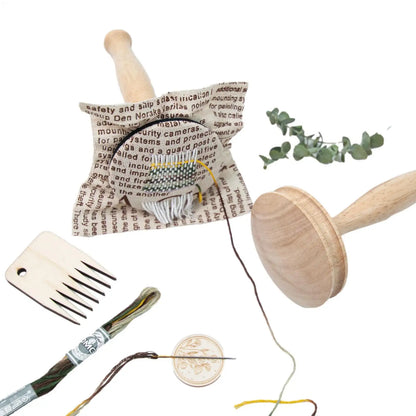 Darnella – Wooden Mushroom Sock Darning & Repair Kit