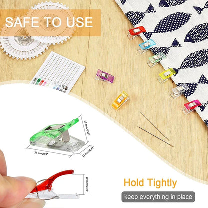 ClipCraft – Colorful Sewing Clips Set