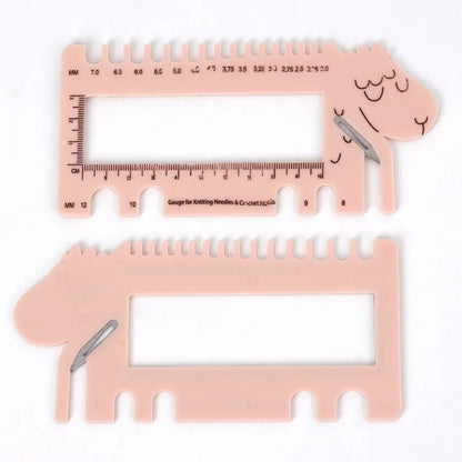 KnitSheep – Sheep Shaped Crochet Gauge & Ruler Tool
