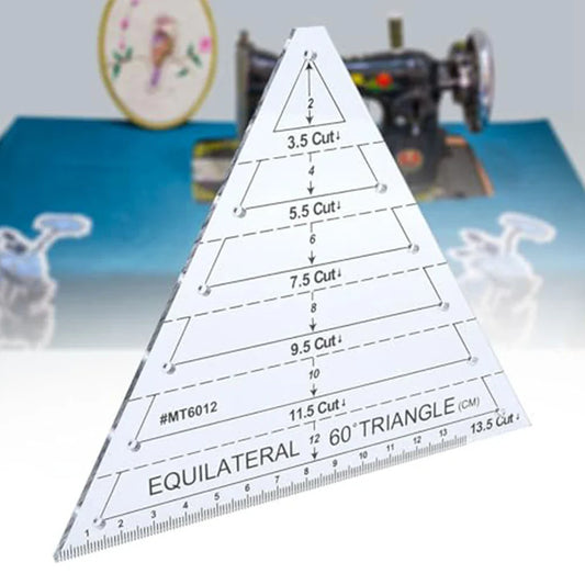 TriClearra – Acrylic Triangle Quilting & Patchwork Ruler