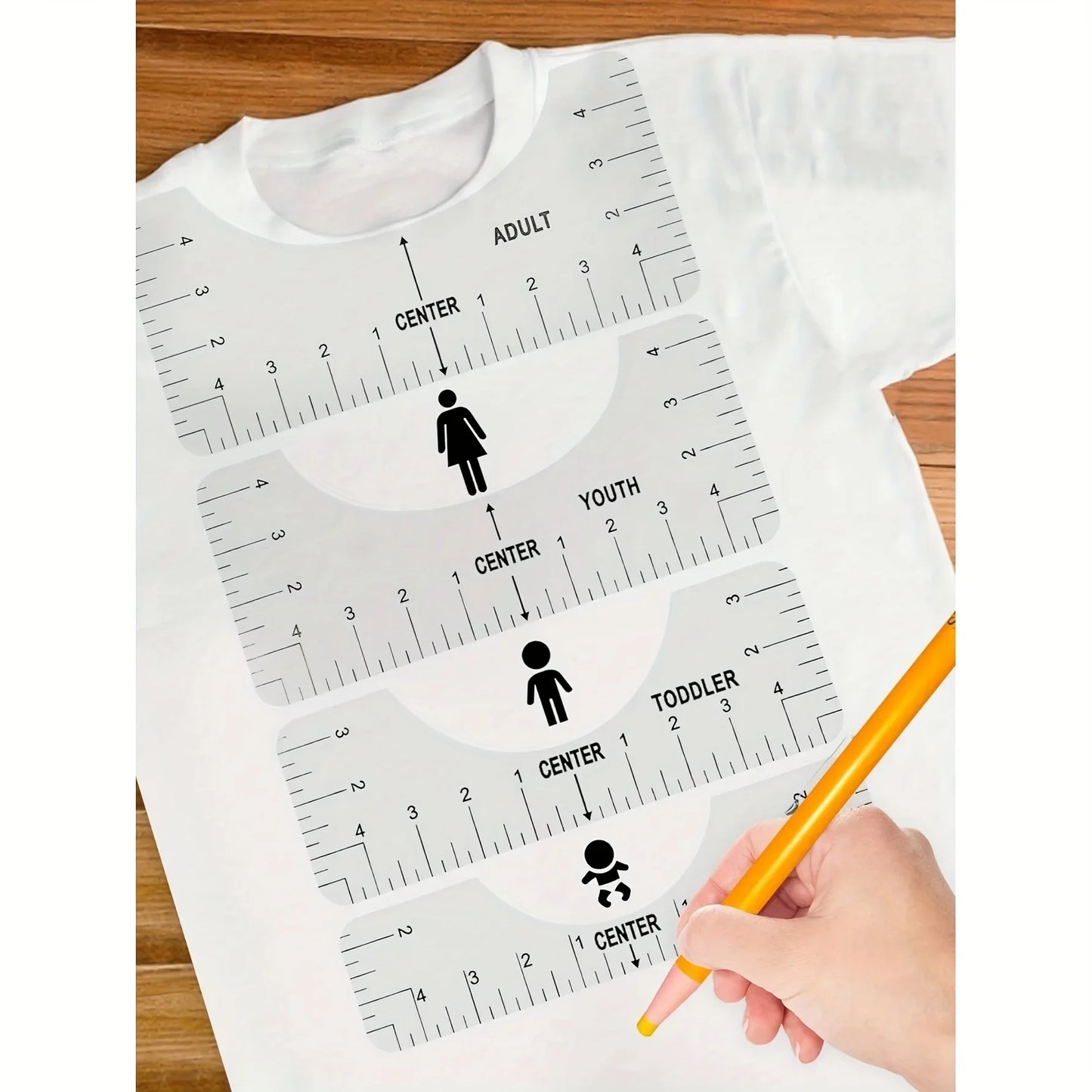PrintAligna – T-Shirt Ruler Guide Set