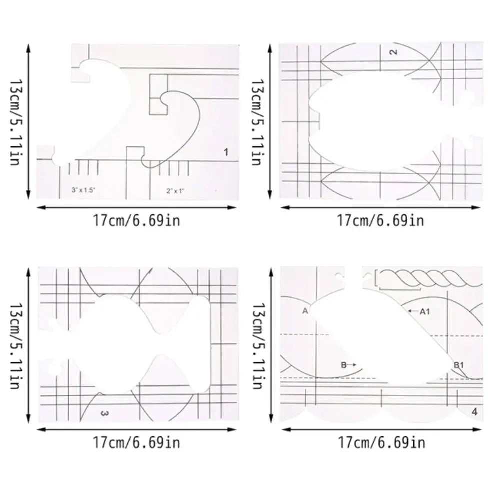 StitchGrid – Patchwork Template Set