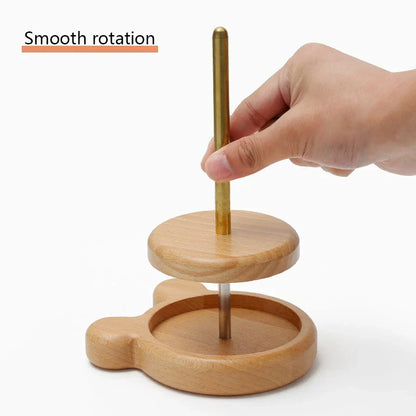 YarnSpin – Wooden Yarn Holder & Spinning Stand