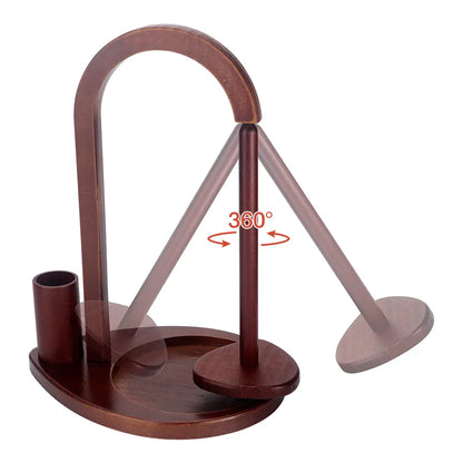 YarnCradle – Wooden Yarn Spinner with Crochet Storage