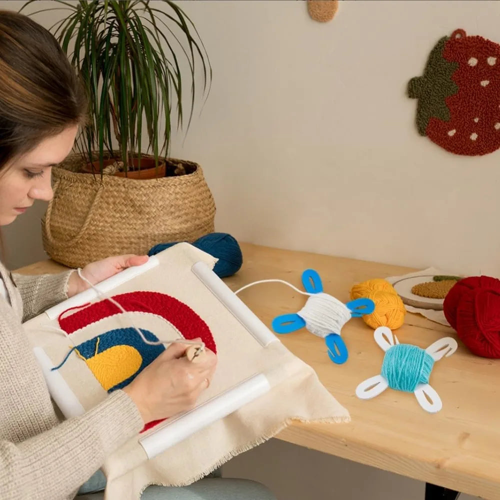ThreadHalow – Acrylic Yarn Bobbin Organizer Set