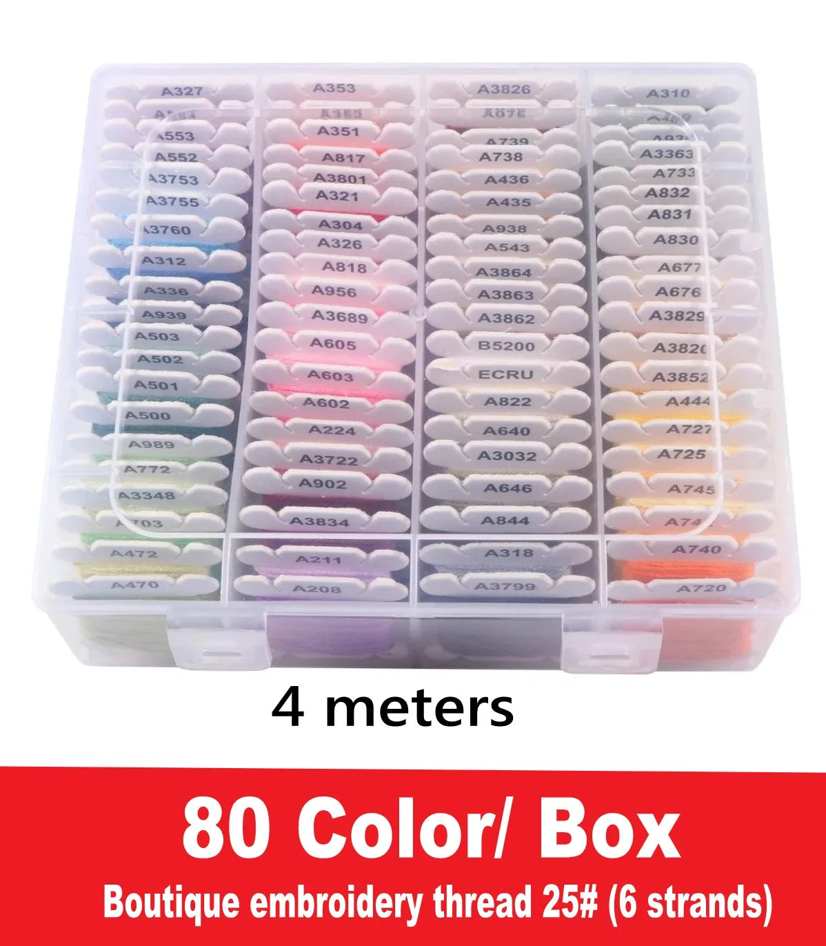 ThreadSpectrum – 80 Color Embroidery & Sewing Thread Set