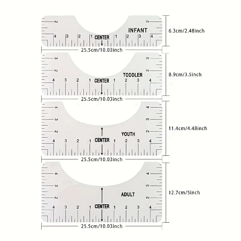 PrintAligna – T-Shirt Ruler Guide Set