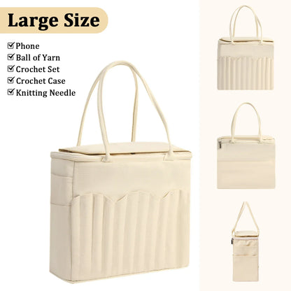 YarnCove – Large Capacity Knitting & Crochet Storage Bag