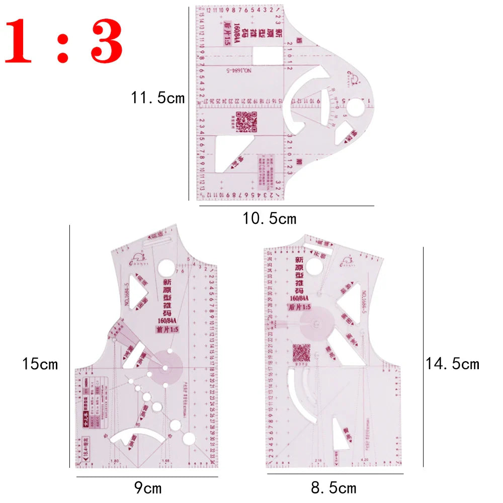 CurveMate – 3-Piece French Curve Sewing
