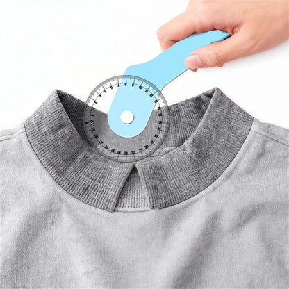 CurveRolla – Dual-Scale Curved Sewing Wheel Ruler